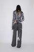 Merbeau × Cycle HANDMADE SPIRAL MIRRORED TOP -SLATE CHARCOAL- *Last1